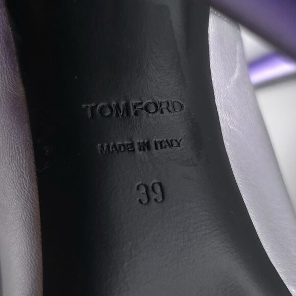 TOM FORD Size EU 39 Ombré Cone Heel Platform Pumps Cone Silver Mauve Women’s - Picture 3 of 16